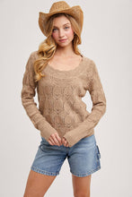 Load image into Gallery viewer, Lace Back Knit Pullover
