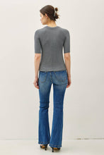Load image into Gallery viewer, Classic Ribbed Crewneck Top
