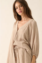 Load image into Gallery viewer, Textured 3/4 Sleeve Blouse Promesa
