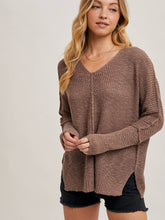 Load image into Gallery viewer, Mushroom Sheer Loose-Fit Pullover
