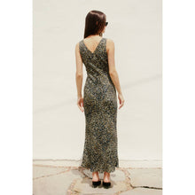 Load image into Gallery viewer, Wild Thoughts Plunging Tie Back Maxi Dress
