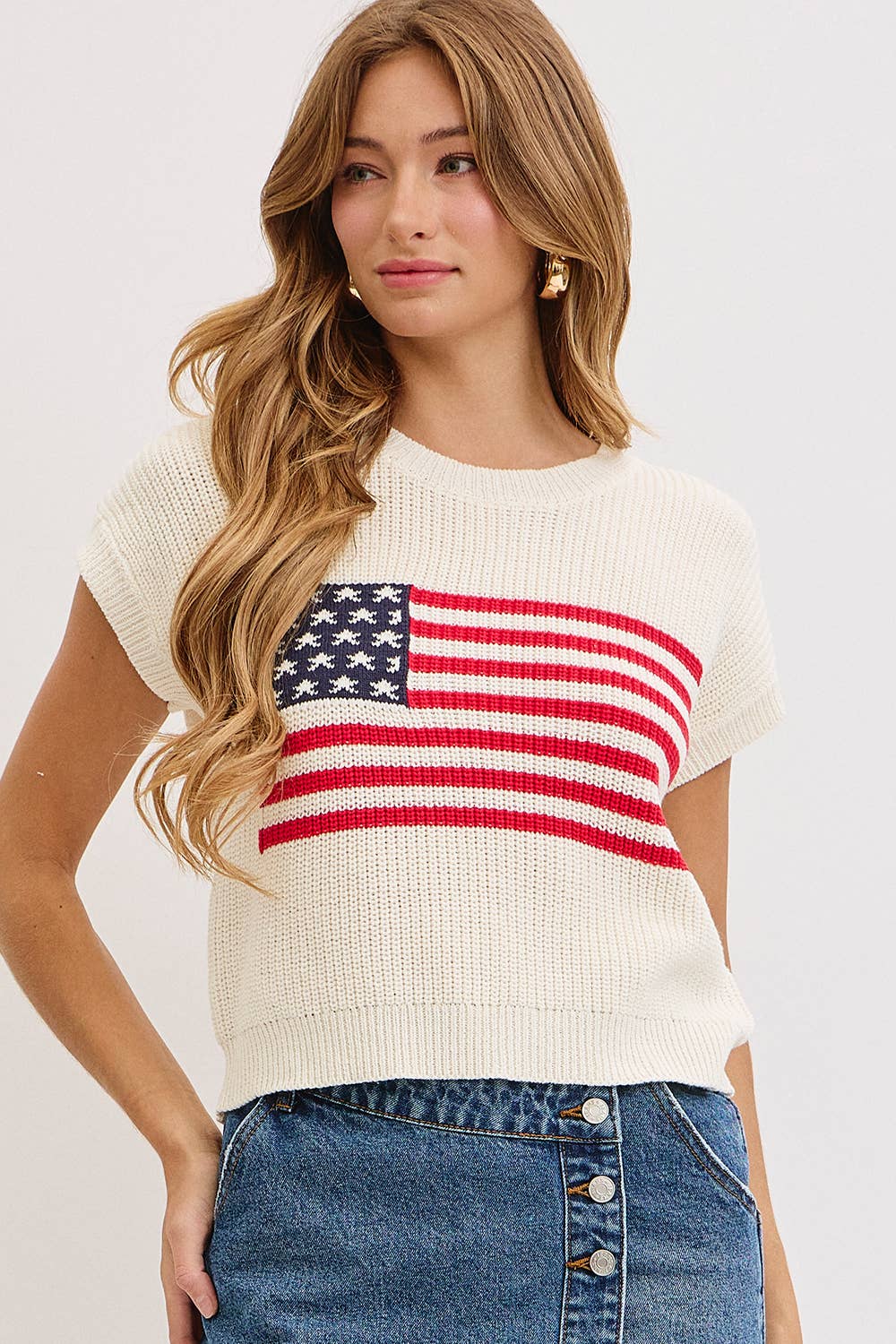 Stars & Stripes American Flag Sweater