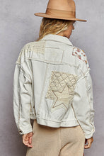 Load image into Gallery viewer, Patchwork Cropped Jacket
