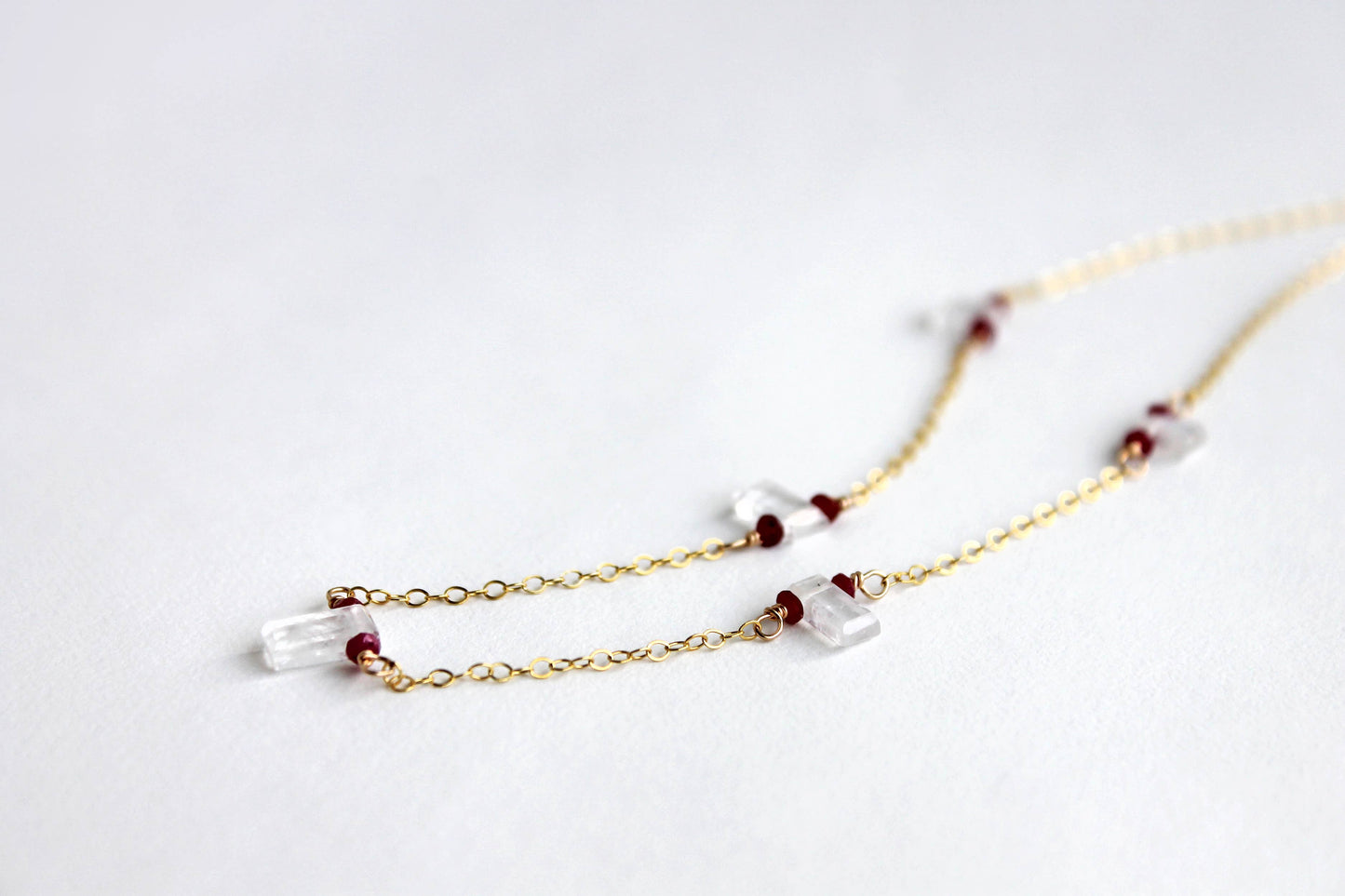 Dainty Moonstone Necklace