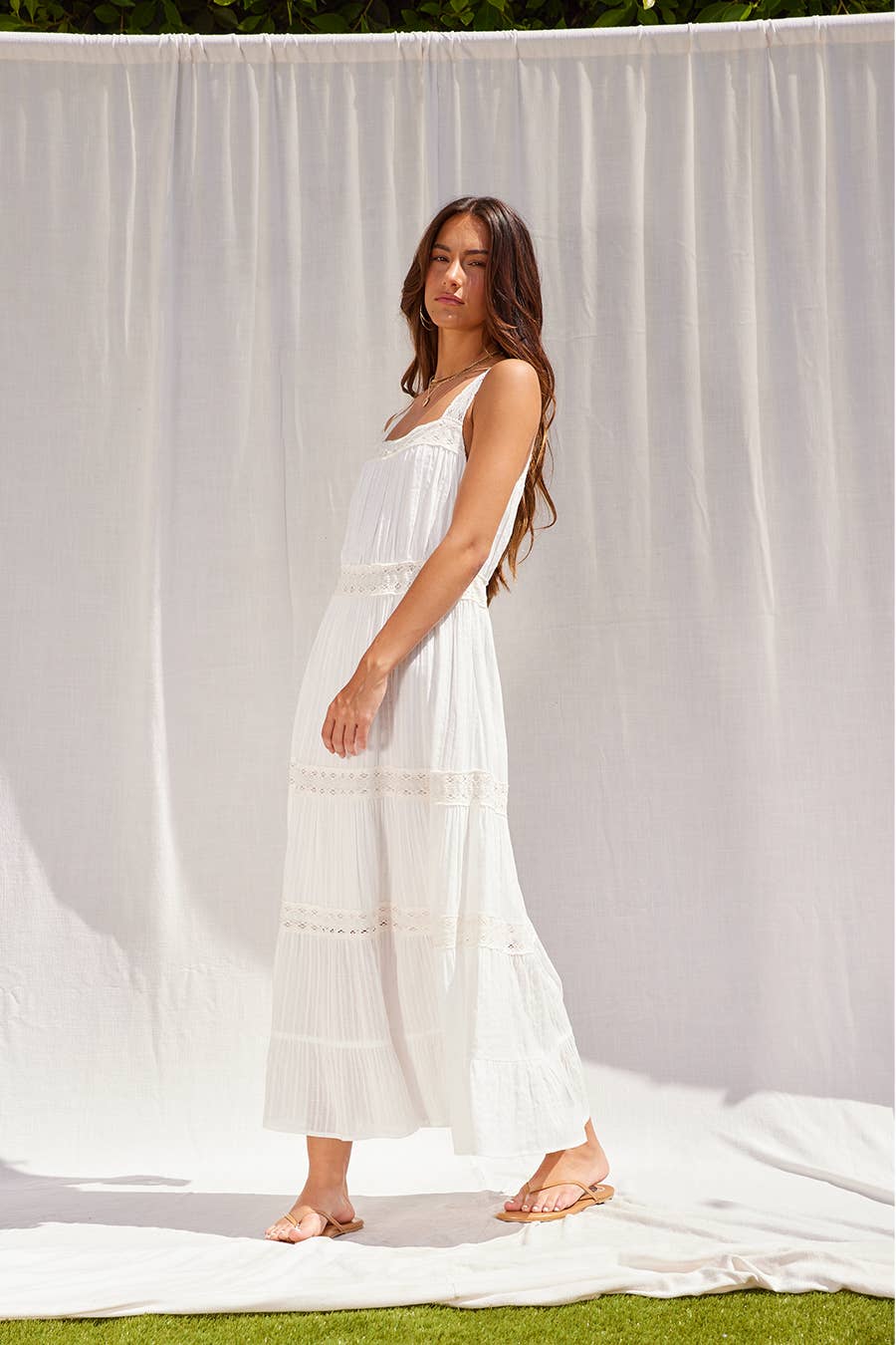 Lace Tiered Dress