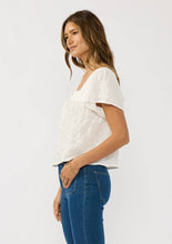 Load image into Gallery viewer, Square Neck Puff Sleeve Gauze Top
