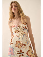 Load image into Gallery viewer, Textured Floral Print Midi Dress
