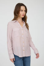 Load image into Gallery viewer, Burgundy Striped Button Down Blu Pepper
