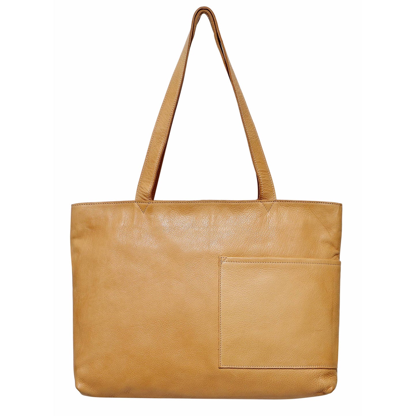 Noelle Handcrafted Leather Tote: Camel