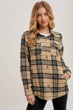 Load image into Gallery viewer, FLANNEL PLAID SHACKET
