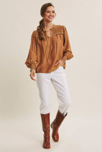 Load image into Gallery viewer, Elegant Ruffled Smocked Blouse
