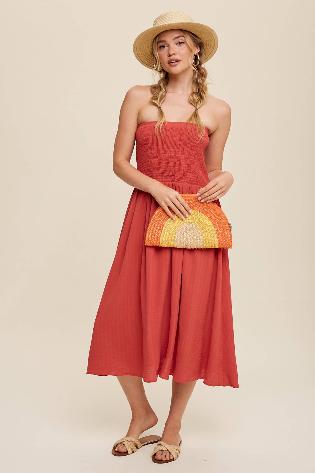 Convertible Shirred Maxi Skirt & Dress