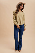 Load image into Gallery viewer, Lace Inset Long Sleeve Top
