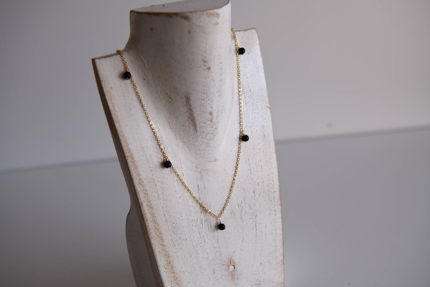 Whimsical Boho Gold Necklaces with Natural Stone Accents 