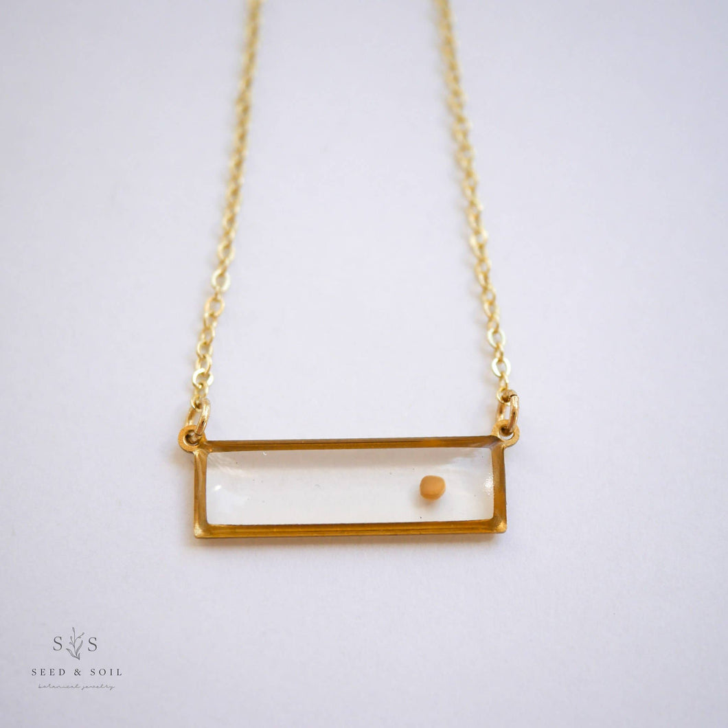 Mustard Seed Bar Necklace