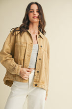 Load image into Gallery viewer, Back Pleated Jacket Mustard Seed
