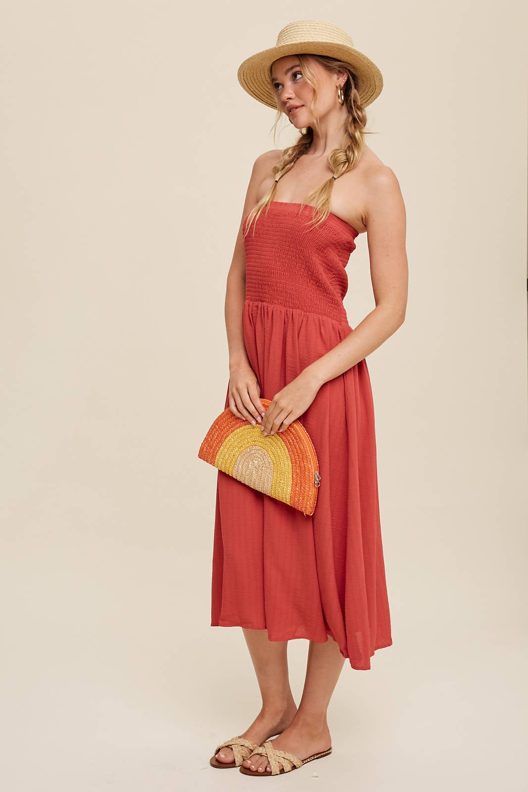 Convertible Shirred Maxi Skirt & Dress