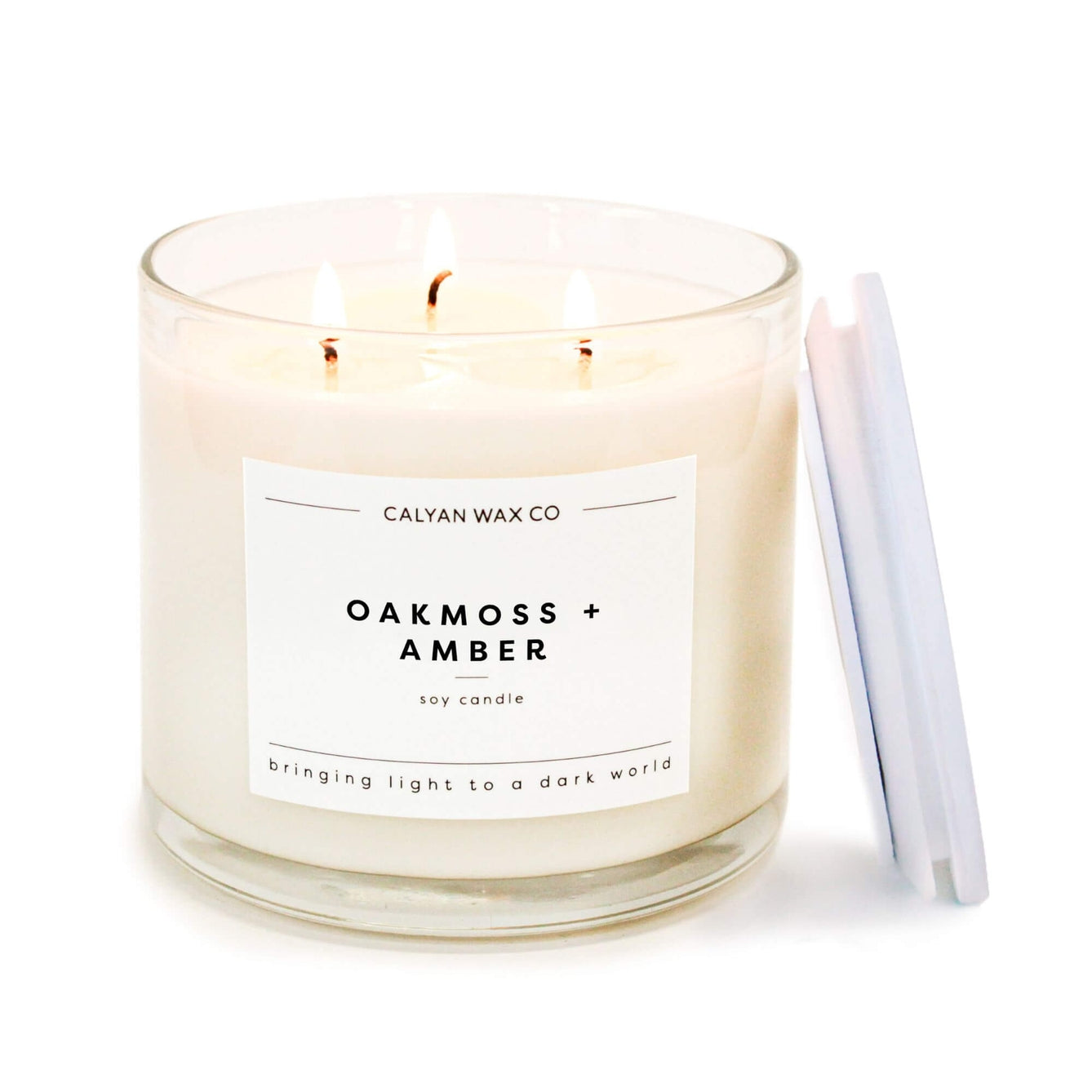 14.9 oz Oakmoss & Amber Calyan Candle 