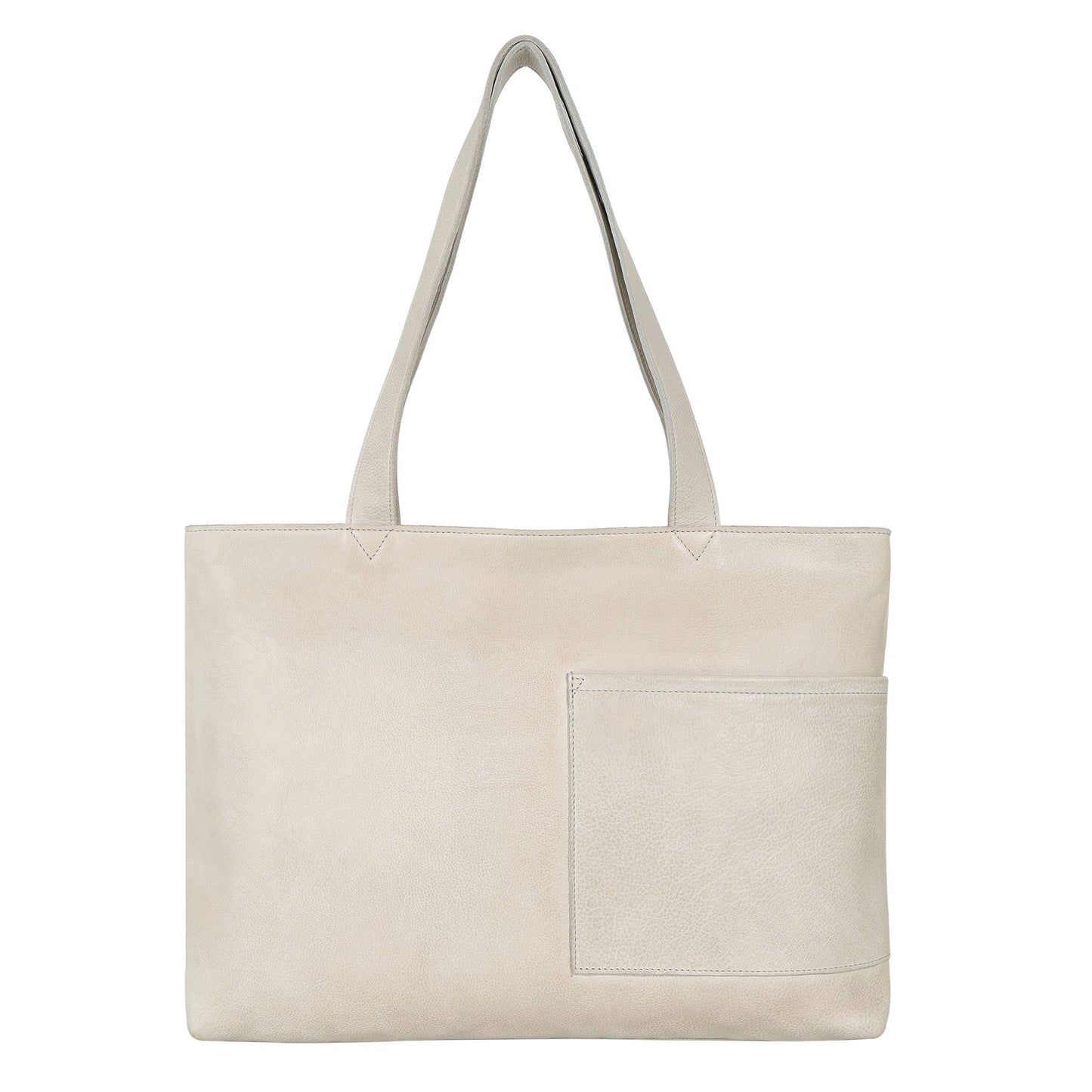 Noelle Handcrafted Leather Tote: Oat