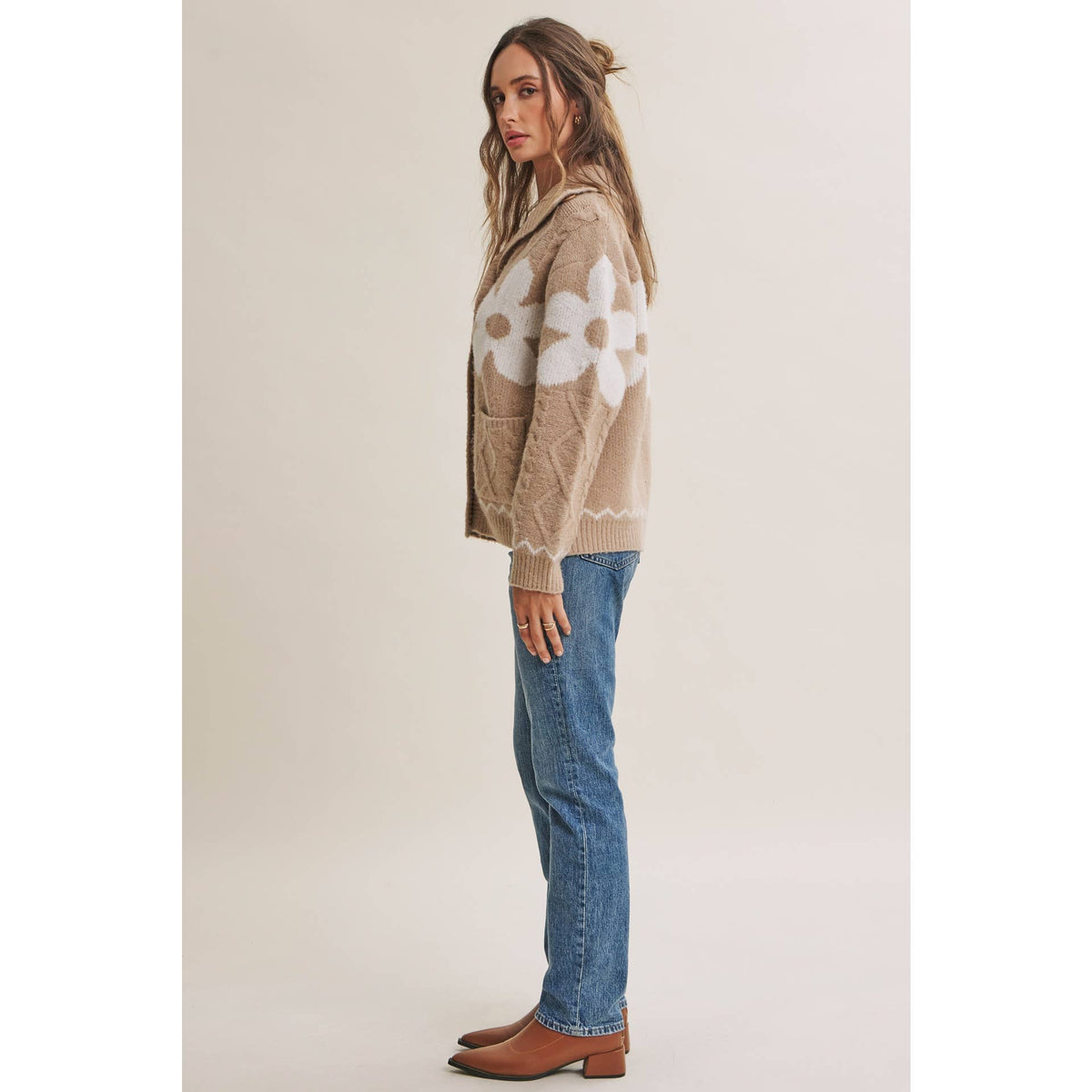 French Cotton Floral Cardigan
