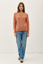 Load image into Gallery viewer, Crochet Sweater With Flower Accents
