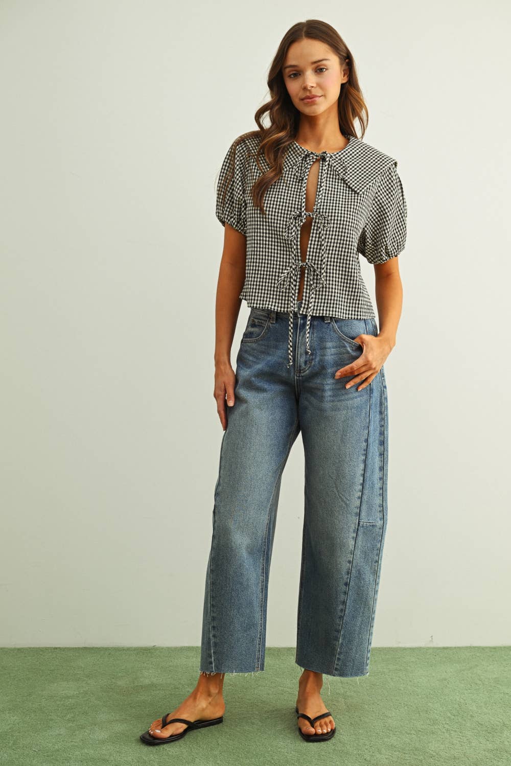 Classic Tapered Barrel Jeans 