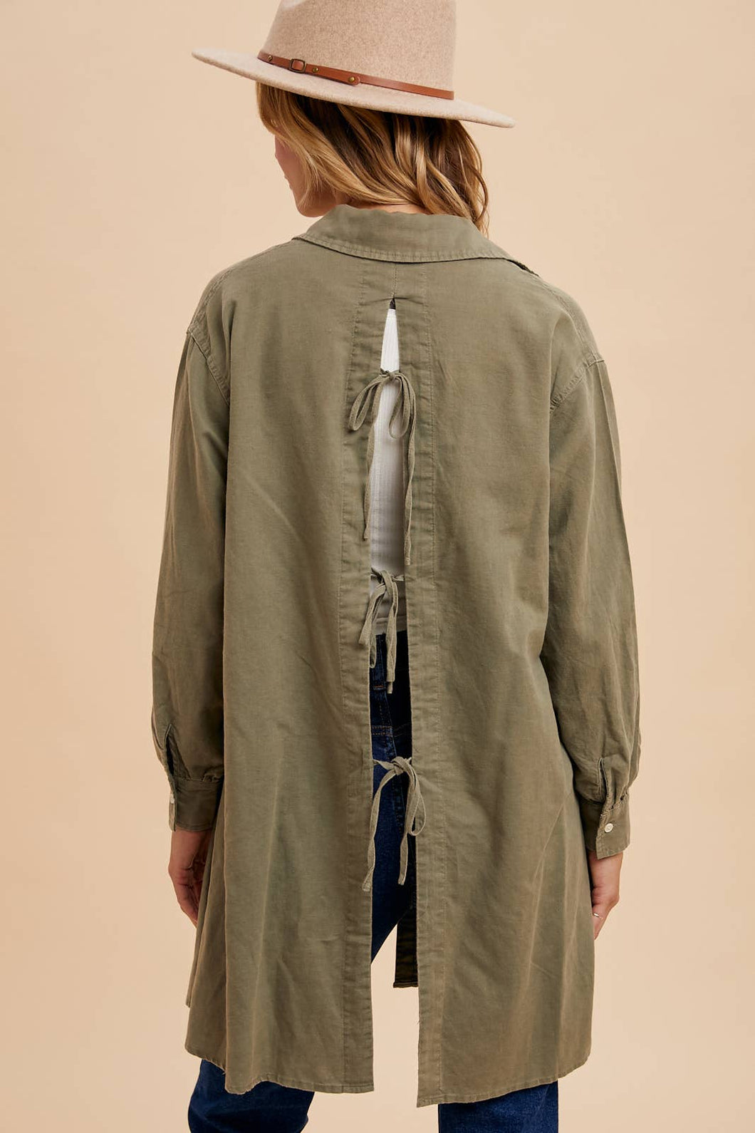 Linen Blend Jacket Shirt