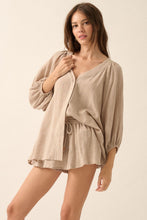 Load image into Gallery viewer, Textured 3/4 Sleeve Blouse Promesa

