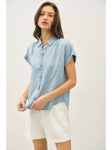 Tencel Button Up Top Be Cool