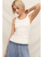 Load image into Gallery viewer, Scoop Neck Tank with Built-in Bra
