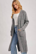 Load image into Gallery viewer, Charcoal Open Front Cardigan
