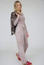 Load image into Gallery viewer, Washed Wide Leg Cozy Pants 
