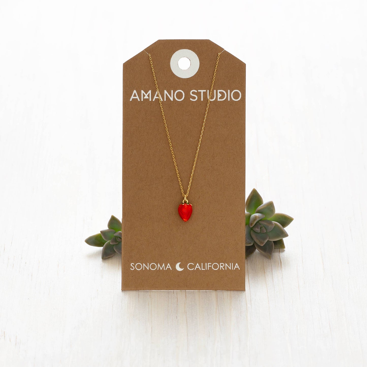 Summer Strawberry Necklace 