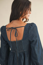 Load image into Gallery viewer, Square Neck Denim Dress
