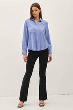Load image into Gallery viewer, Tencel Rolled Cuff Button Up Blouse 
