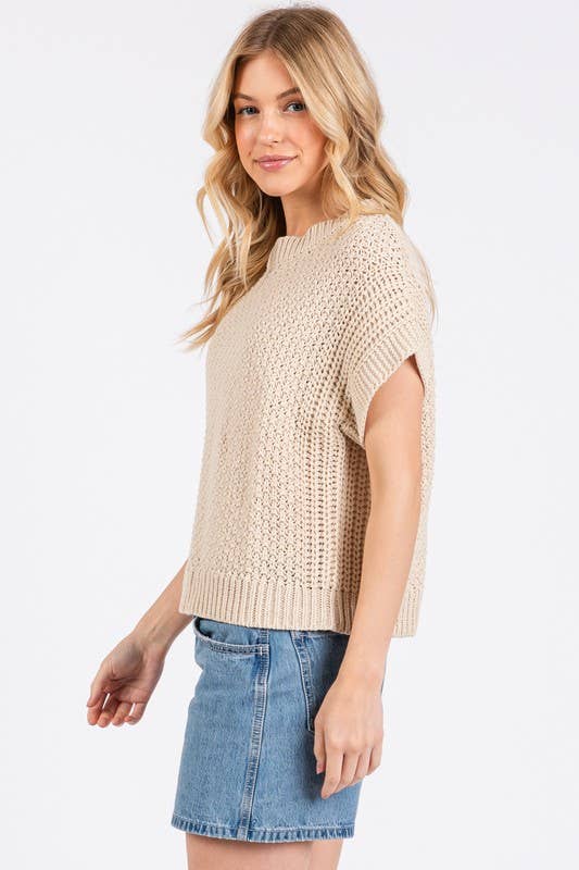Boxy Oversized Sweater Vest