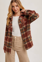 Load image into Gallery viewer, Button Down Plaid Shacket
