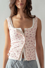 Load image into Gallery viewer, Floral Button Up Tank
