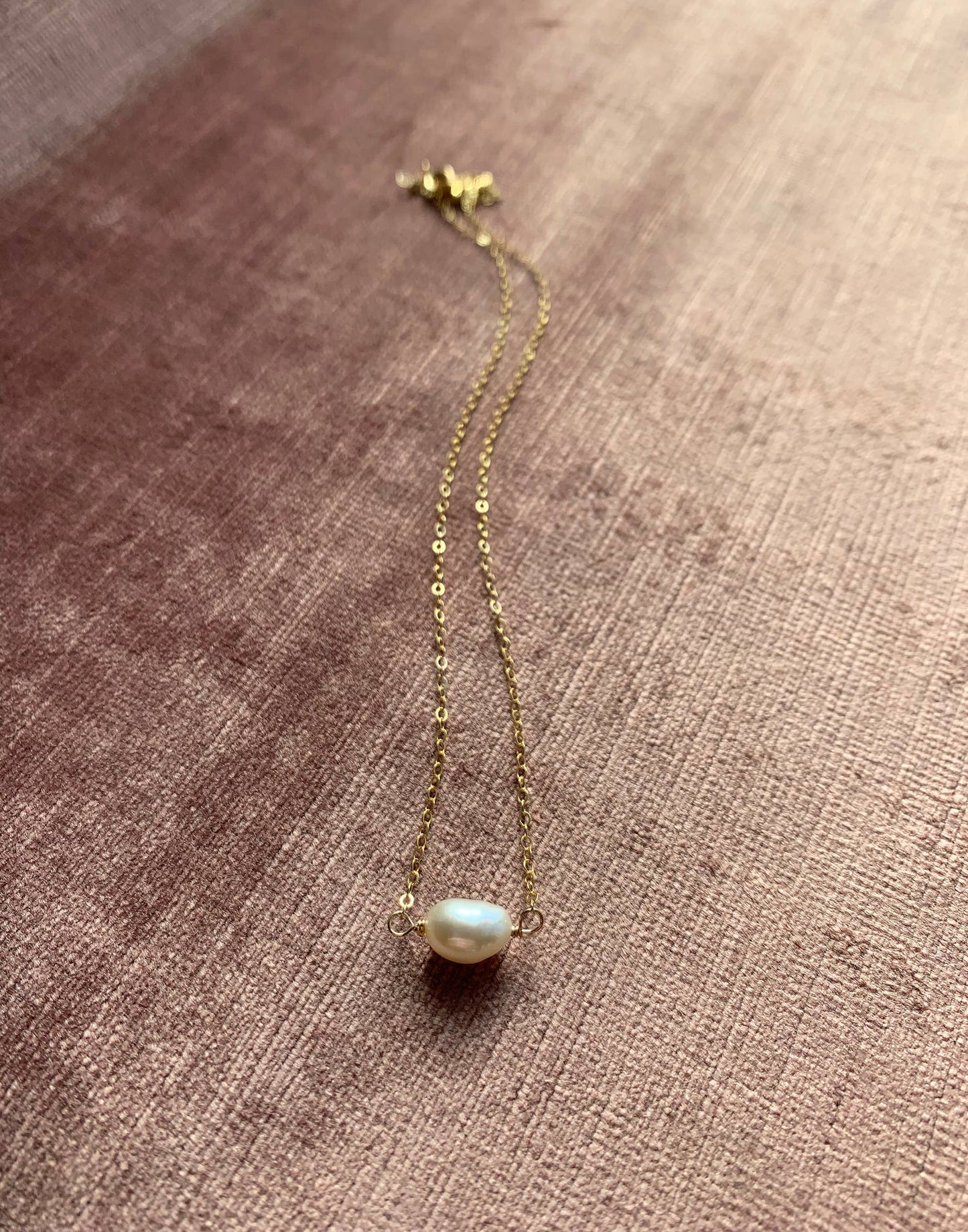 Single Pearl Necklace | June Birthstone