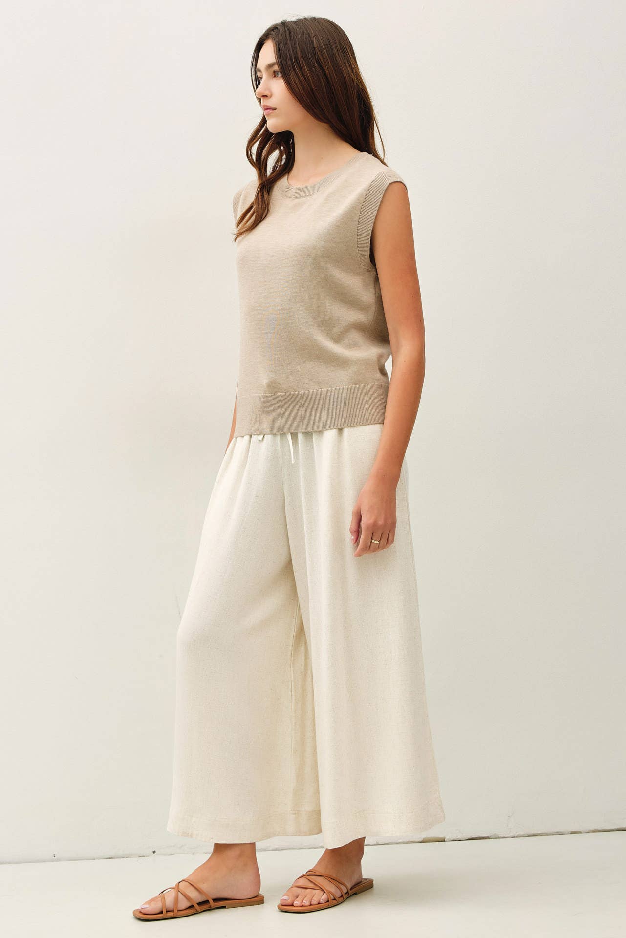 Linen Palazzo Pants 