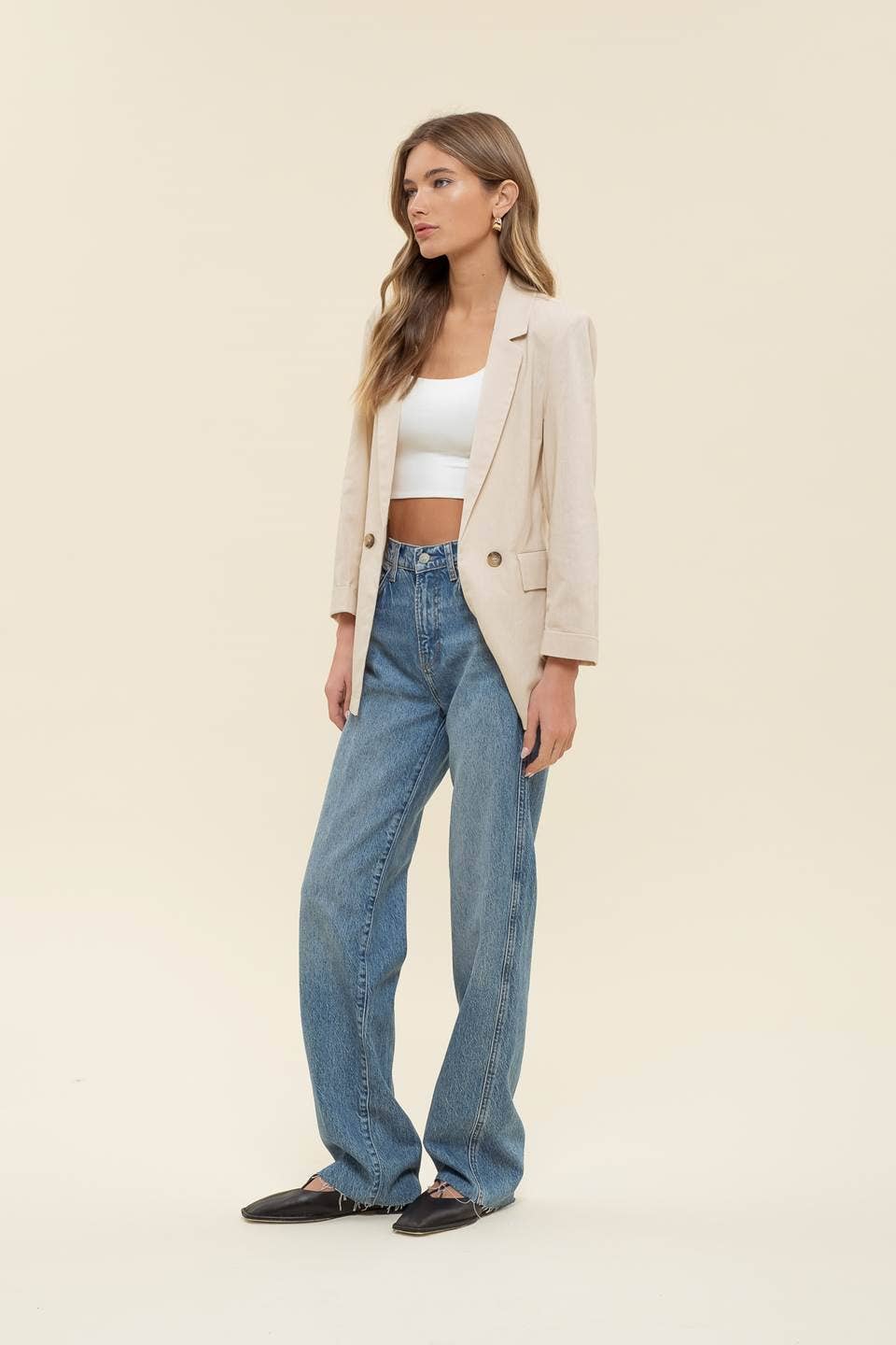 Tailored Blazer-3/4 sleeve