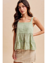 Load image into Gallery viewer, Pintuck Lace Tank
