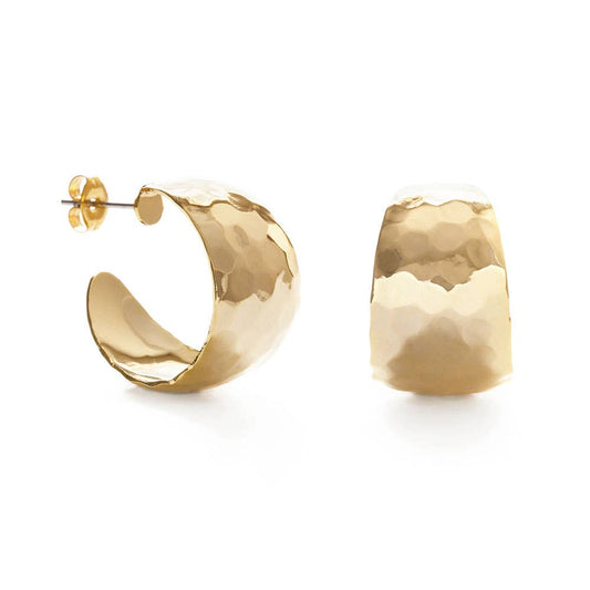 Hammered Vintage Style Hoops 