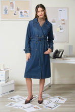 Load image into Gallery viewer, Denim Trench Coat
