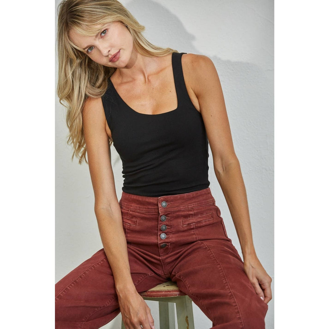 High Rise Wide Leg Crop Jean