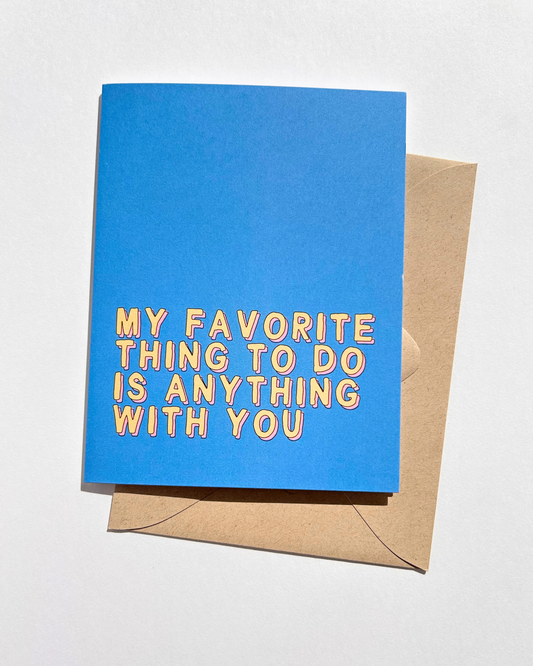 Just Because Couples Card Anniversary Love You Card