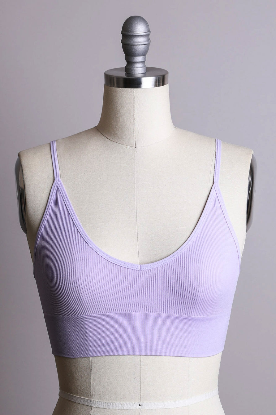 Lilac Basic Low Back Bralette Leto Accessories