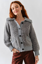 Load image into Gallery viewer, Boucle Button Down Sweater
