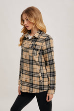 Load image into Gallery viewer, FLANNEL PLAID SHACKET
