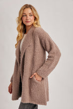 Load image into Gallery viewer, Mushroom Draped Collar Cardigan
